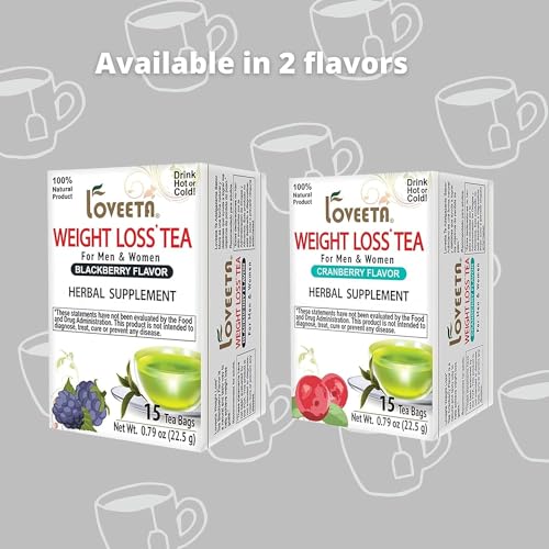 Loveeta Blackberry Weight Loss Tea - 15 Bags