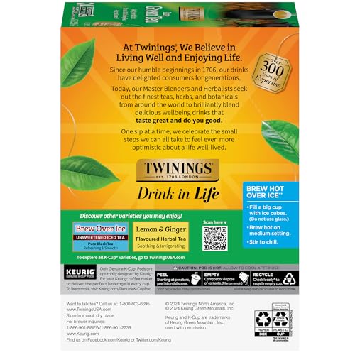 Twinings Green Tea K-Cup Pods - 24 Count