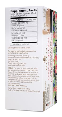 Hyleys Assorted Colon Cleanse Tea - 42 Bags