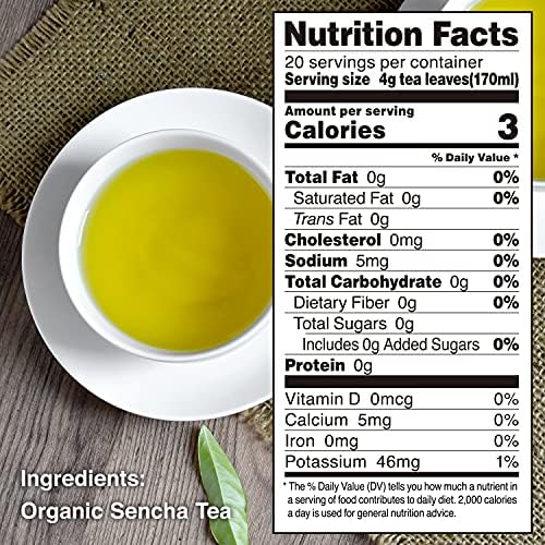 Organic Japanese Sencha Green Tea - 80g