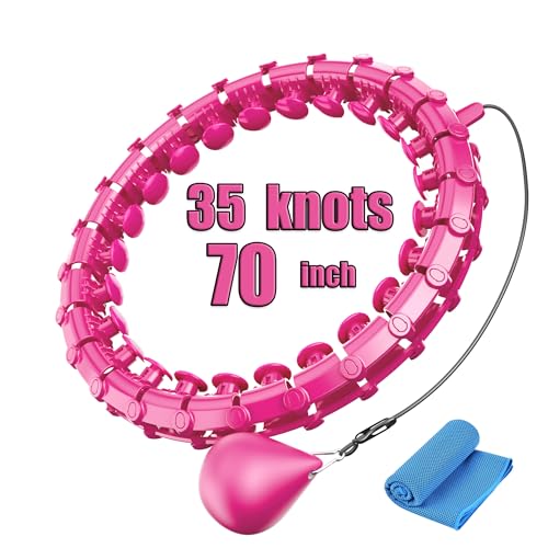 Plus Size Weighted Smart Fitness Hoop for Weight Loss