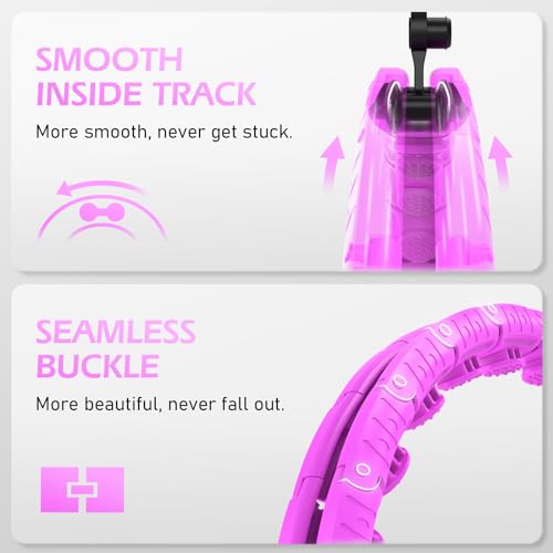 JLoibao D5 Weighted Fitness Hula Hoop - Purple