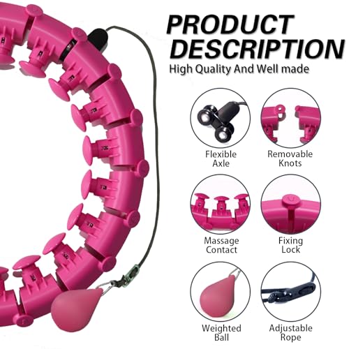 Plus Size Weighted Smart Fitness Hoop for Weight Loss