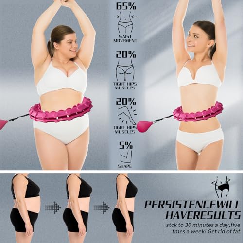 Plus Size Weighted Smart Fitness Hoop for Weight Loss