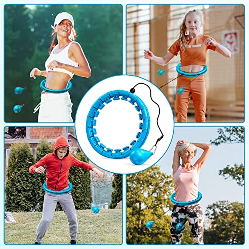 Plus Size Weighted Exercise Hoop with Massage Ball