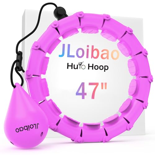 JLoibao 24-Link Weighted Hula Hoop for Weight Loss