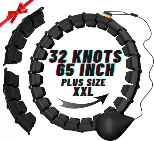 Quiet Weighted Hula Hoop for Plus Size Fitness