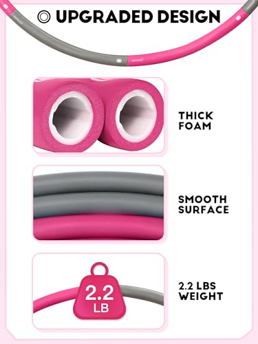 Phobby 2.2lb Adjustable Weighted Exercise Hoop