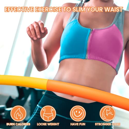 Large Portable Weighted Hula Hoop for Beginners