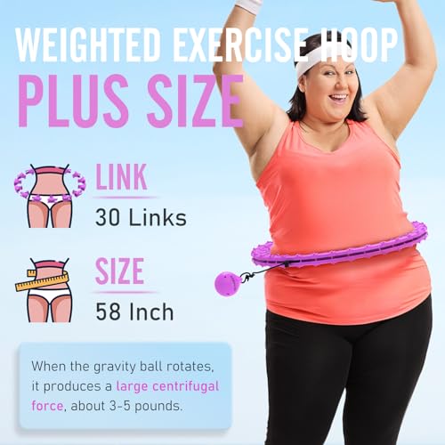 Weighted Hula Hoops for Adult Weight Loss