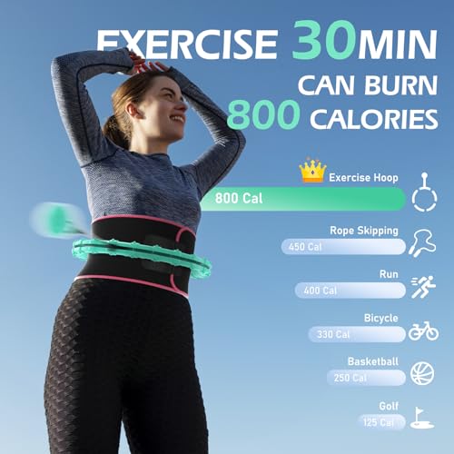 Weighted Hula Hoop for Adults - 51 Inch