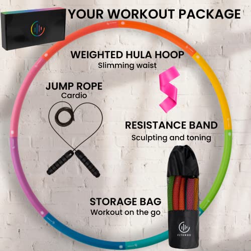Large Portable Weighted Hula Hoop for Beginners