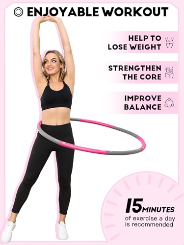 Phobby 2.2lb Adjustable Weighted Exercise Hoop