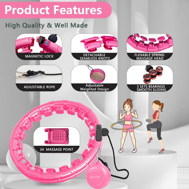 Smart Weighted Hula Hoop for Weight Loss
