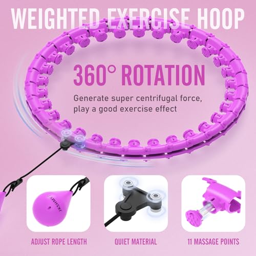 Weighted Hula Hoops for Adult Weight Loss