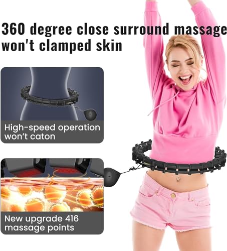 Quiet Weighted Hula Hoop for Plus Size Fitness