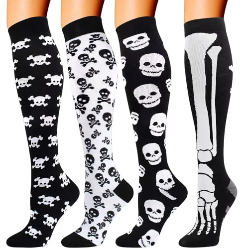 4 Pairs Compression Socks for Weight Loss Support