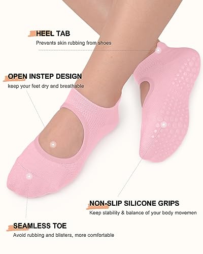 Non-Slip Pilates Socks for Women - Grip Yoga