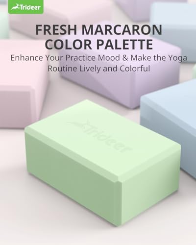 Trideer Soft Foam Yoga Blocks - 2 Pack