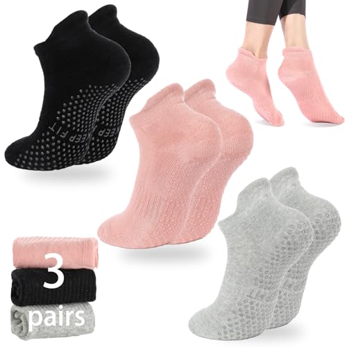 Non-Slip Pilates Socks for Women - 3 Colors