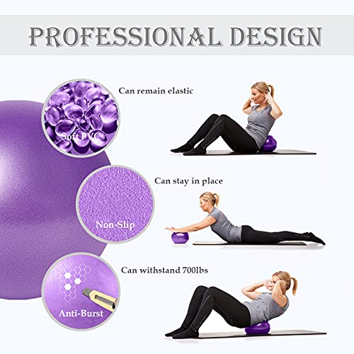 9-Inch Mini Pilates Ball for Core Training