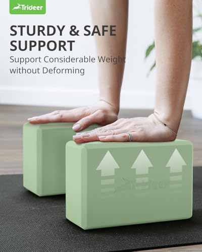 Trideer Soft Foam Yoga Blocks - 2 Pack