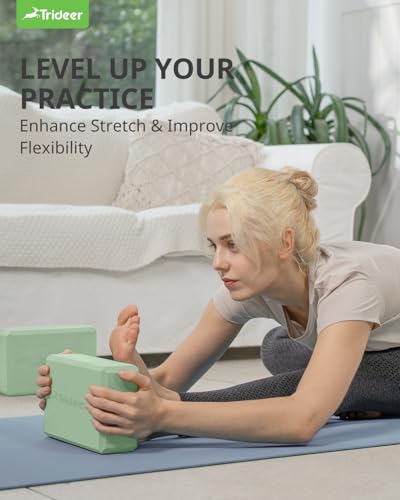 Trideer Soft Foam Yoga Blocks - 2 Pack