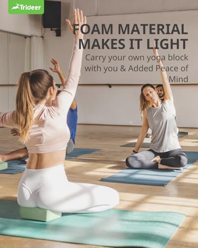 Trideer Soft Foam Yoga Blocks - 2 Pack