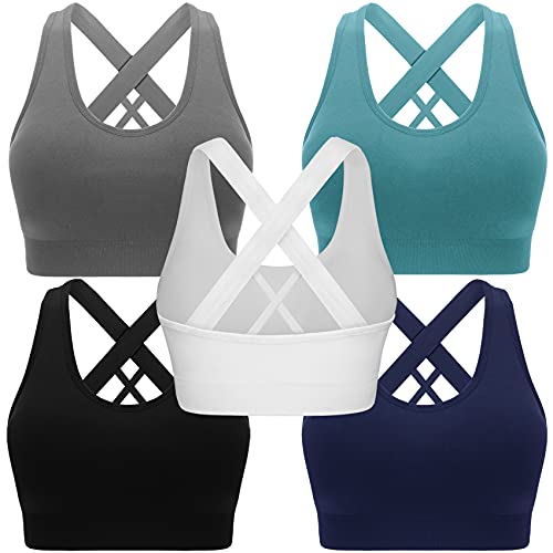 Padded High Impact Seamless Sports Bra for Women