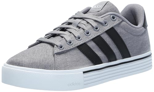 Adidas Men's Grey/Black/White Daily 4.0 Sneakers