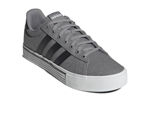 Adidas Men's Grey/Black/White Daily 4.0 Sneakers