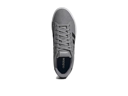 Adidas Men's Grey/Black/White Daily 4.0 Sneakers