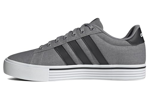 Adidas Men's Grey/Black/White Daily 4.0 Sneakers
