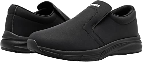 Men's Waterproof Slip-Resistant Chef Shoes - Black