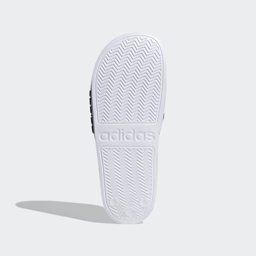 Adidas Unisex Slides - White & Black, Size 12