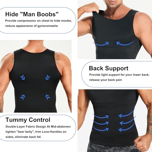 Men's Slimming Compression Workout Shirt - 2 Pack