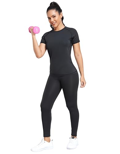 Women's Compression Athletic T-Shirts - 4 Pack