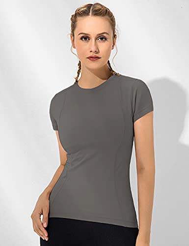 Seamless Compression Yoga Tops for Women - 2 Pack