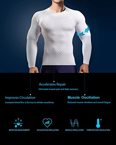 HOPLYNN 5-Pack Men's Compression Workout Shirts