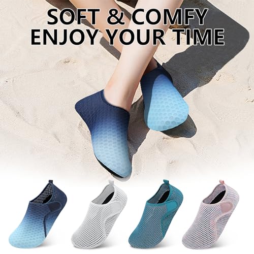 Women's Aqua Slip-On Shoes for Beach & Pool