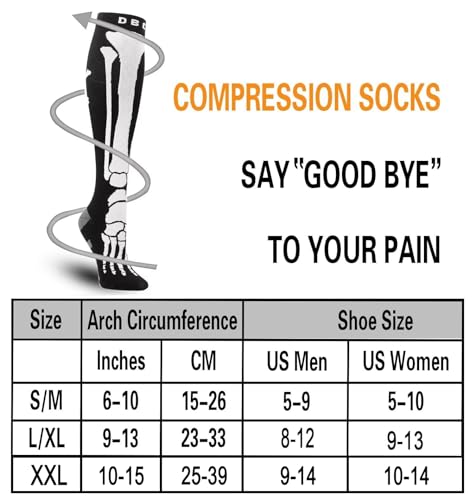 4 Pairs Compression Socks for Weight Loss Support