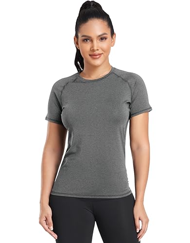 Women's Compression Athletic T-Shirts - 4 Pack