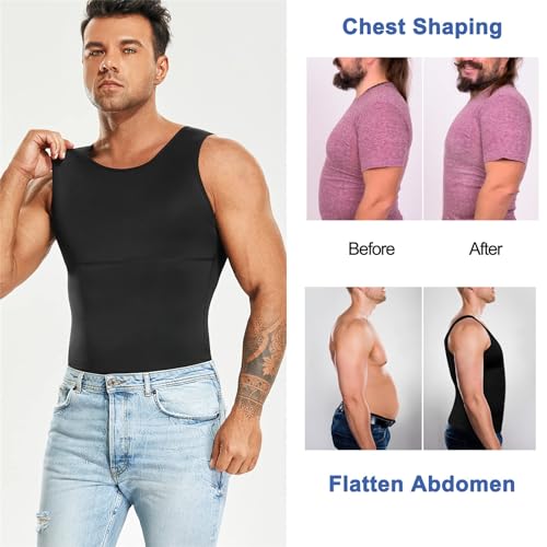 Men's Slimming Compression Workout Shirt - 2 Pack