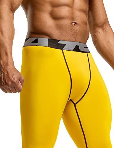 Men's Compression Workout Pants - 3 Pack Set