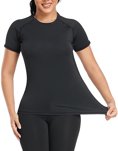 Women's Compression Athletic T-Shirts - 4 Pack