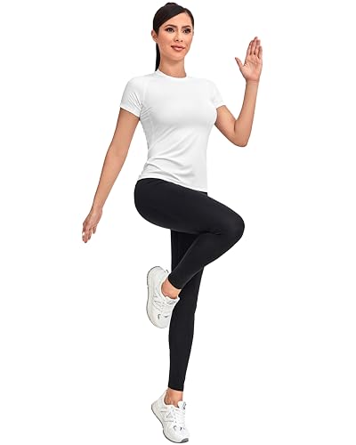 Women's Compression Workout Tops - 4 Pack Athletic Gear