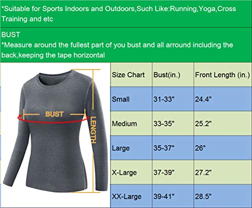 Neleus Women's 3 Pack Compression Workout Tops