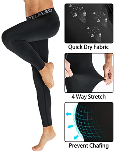 Men's Compression Leggings 4-Pack for Performance Workouts