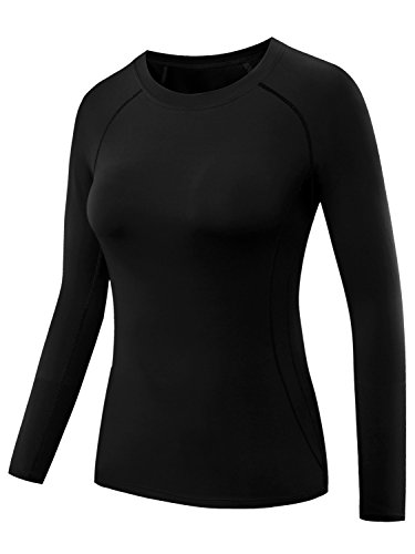 Neleus Women's 3 Pack Compression Workout Tops