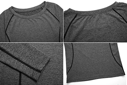 Neleus Women's 3 Pack Compression Workout Tops